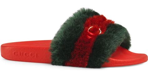 gucci slides in store near me|fluffy gucci slides.